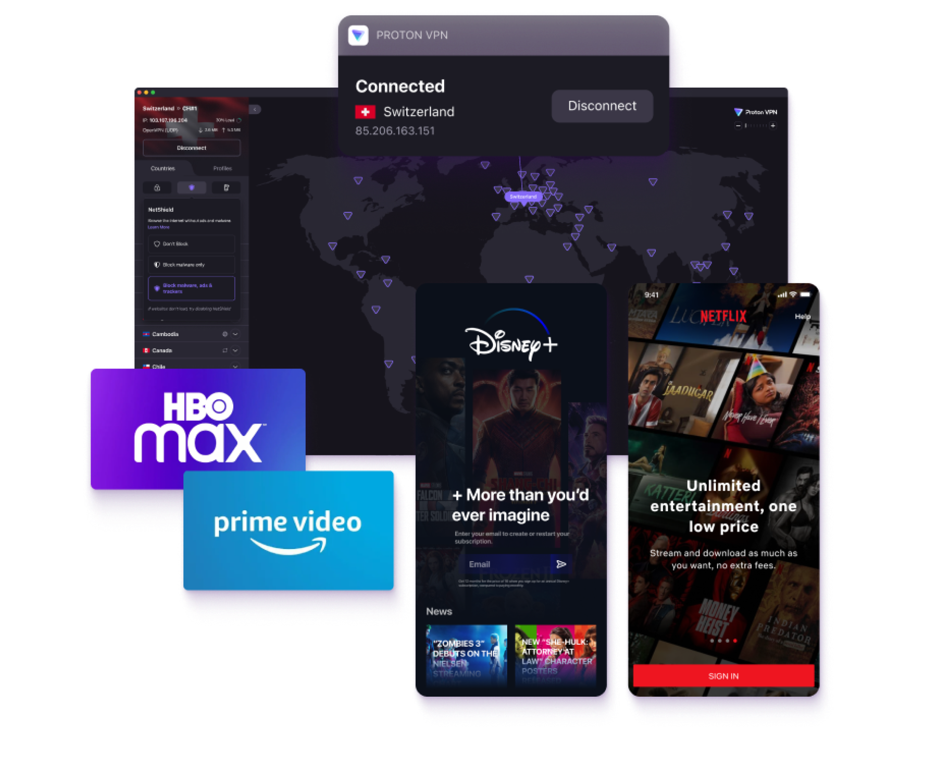 Highspeed Netflix VPN Watch Netflix from anywhere Proton VPN